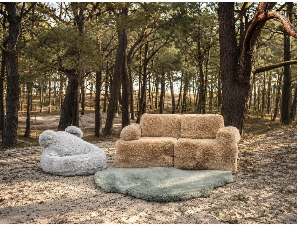 Светлозелен детски килим 115x140 cm Mammoth – Meowbaby