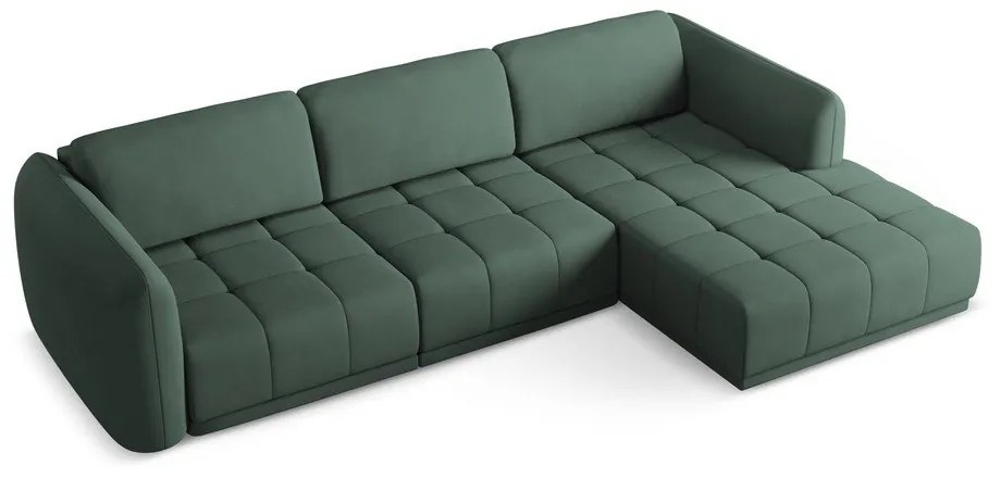Зелен ъглов диван (десен ъгъл) Hoku – Makamii