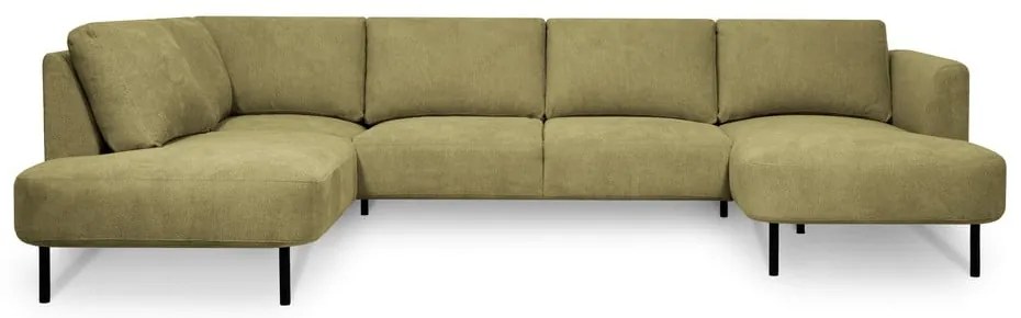 Ъглов диван в цвят горчица (ляв ъгъл/"U" форма) Hero – Scandic