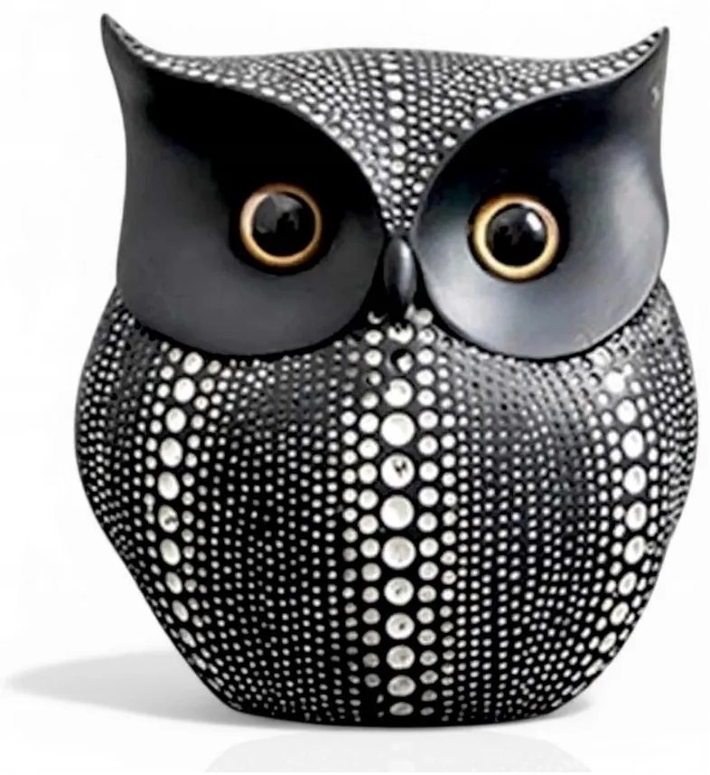 Настолна декорация 15 см, черна