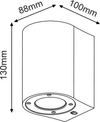 Аплика Градина Soli Round-бял-височина: 25,5 См.