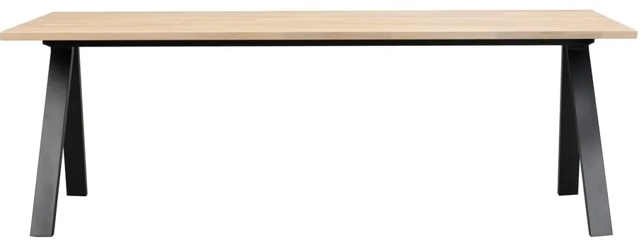 Сгъваема маса за хранене с дъбов плот 220x100 cm Carradale - Rowico