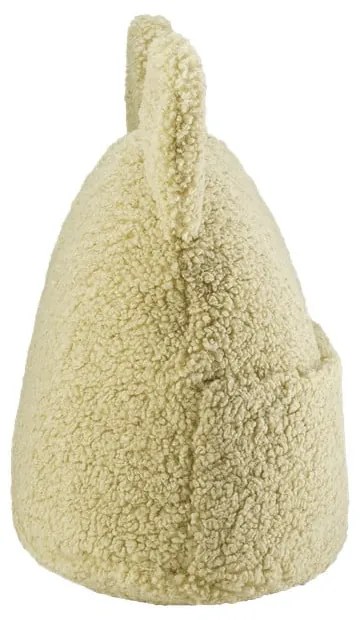 Зелена детска възглавница за диван от букле Teddy Pouch – Wigiwama