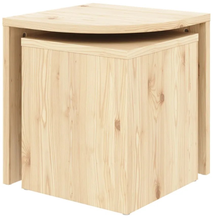 Масички за кафе в комплект 2 бр. от масивен бор в естествен цвят Combine – Karup Design