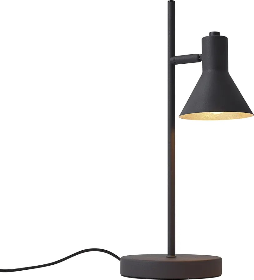 Модерна настолна лампа черна със злато 1-светлина - Magno