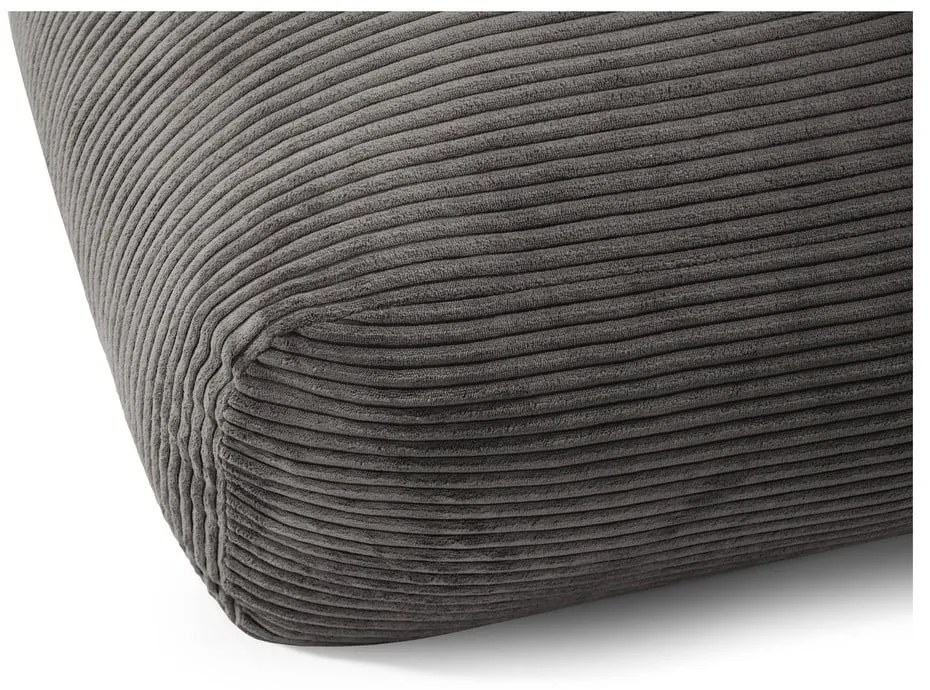 Кремав детски пуф от рипсено кадифе Snug 80 Dragon – SLOWDOWN