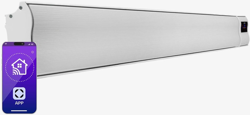 Blumfeldt Cosmic Beam Smart 30, инфрачервен нагревател, 3000 W, контрол чрез приложение, бял