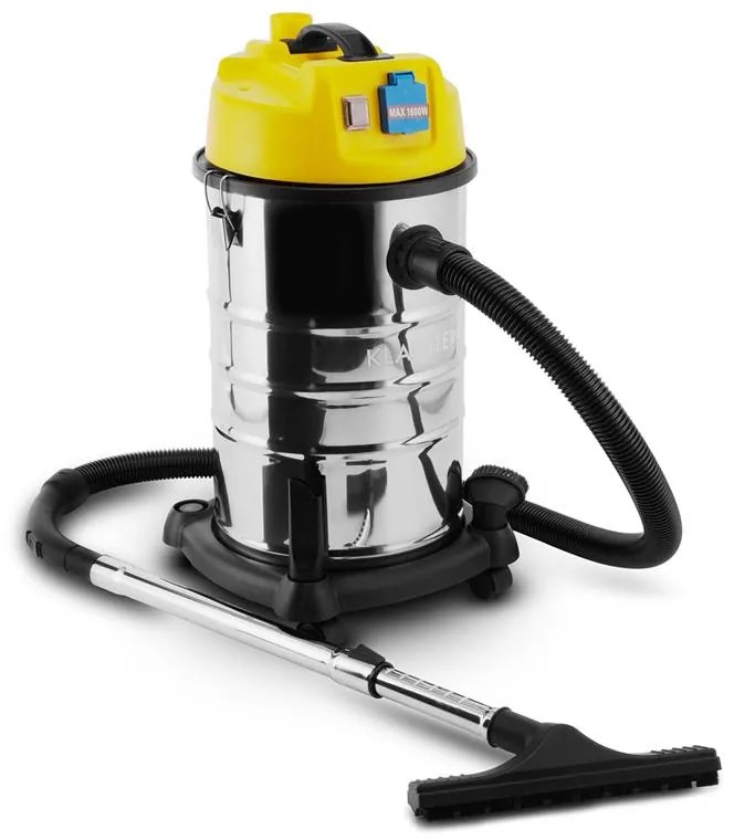 Klarstein CLEAN ROOM PRIMA прахосмукачка за мокро/сухо почистване индустриална прахосмукачка 1400W 30L OUTLET