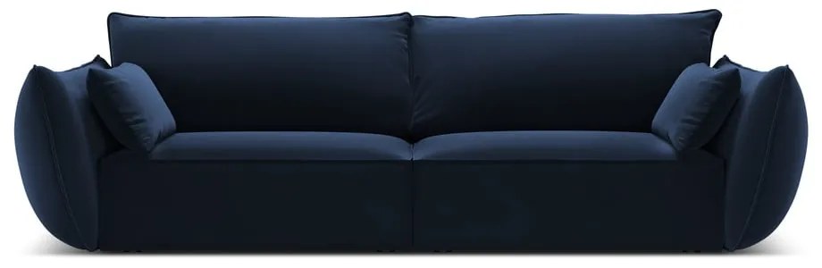 Тъмносин кадифен диван 208 cm Vanda – Mazzini Sofas
