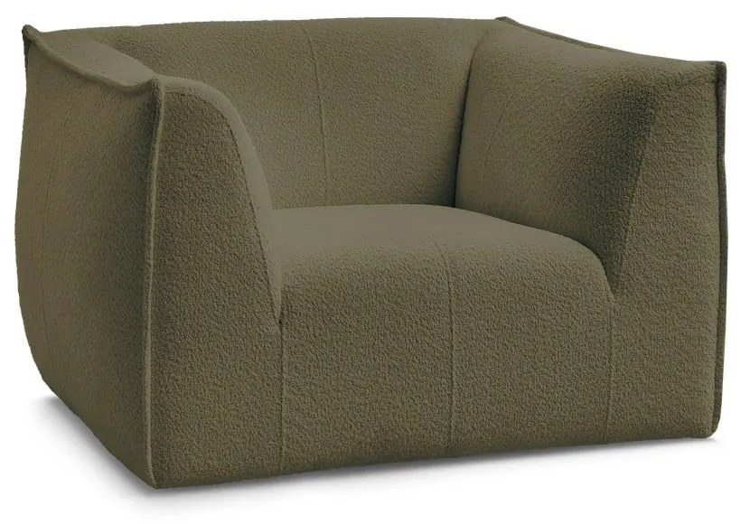 Зелено кресло от прежда с примки от букле Giorgia – Bobochic Paris