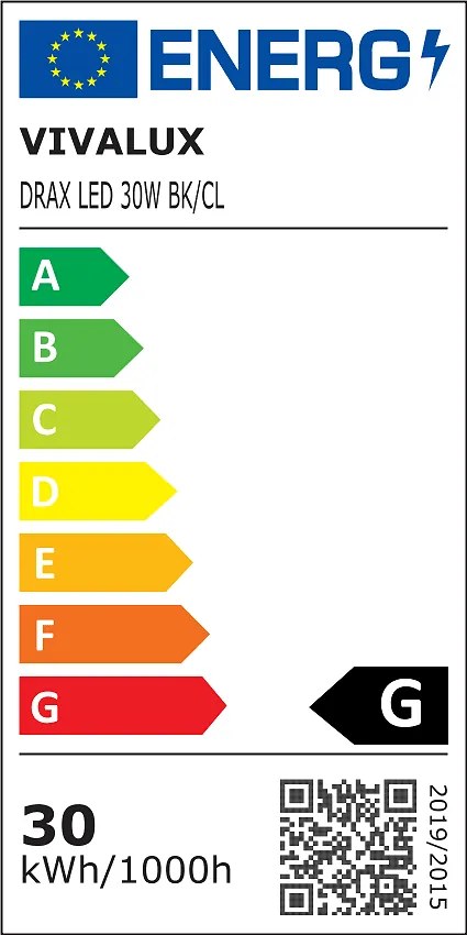 Линейно осветително тяло за релсов монтаж DRAX LED, 30W, 4000K