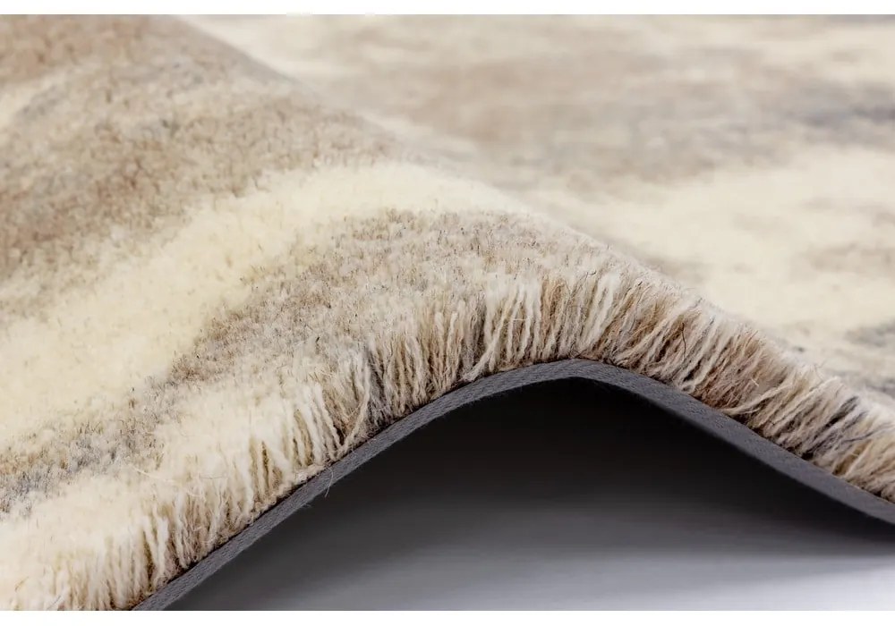 Сивo-бежов вълнен килим 200x300 cm Niagara graphite – Agnella