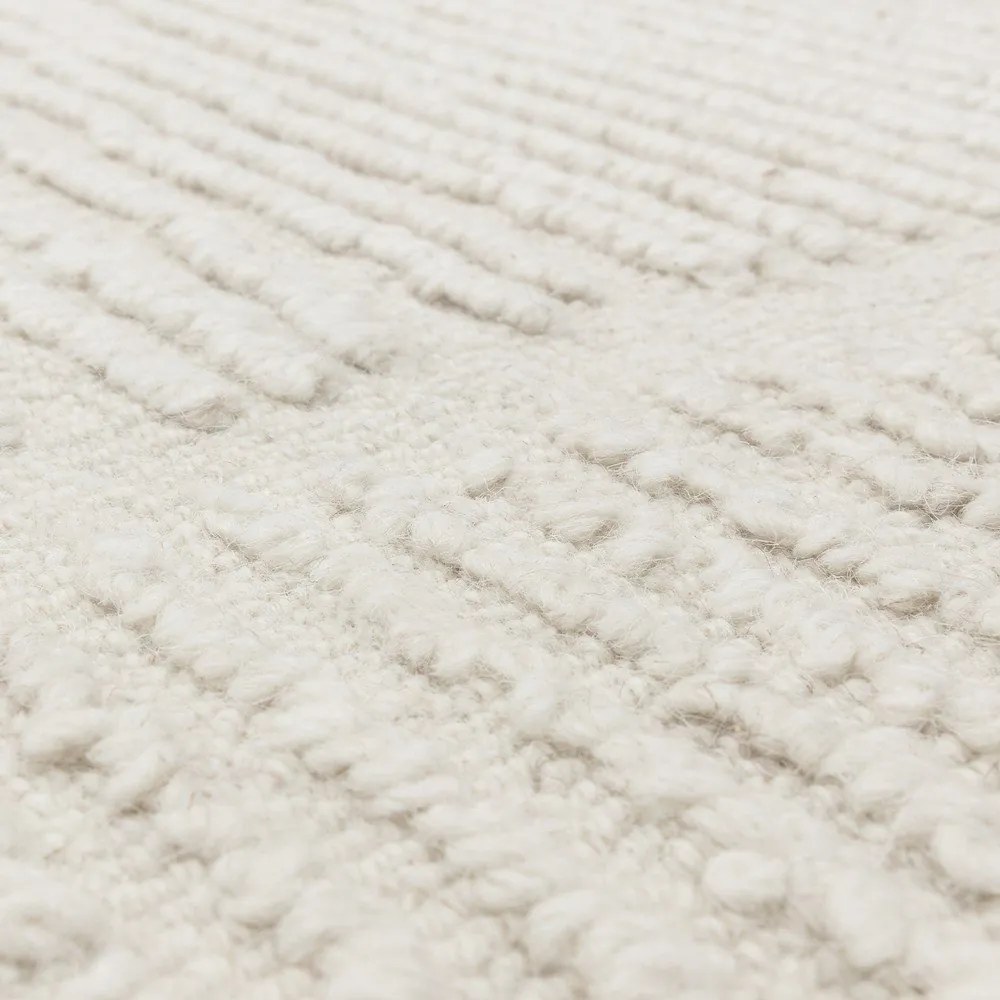 Ръчно изработен вълнен килим в цвят слонова кост 160x230 cm Zennith Column – Asiatic Carpets