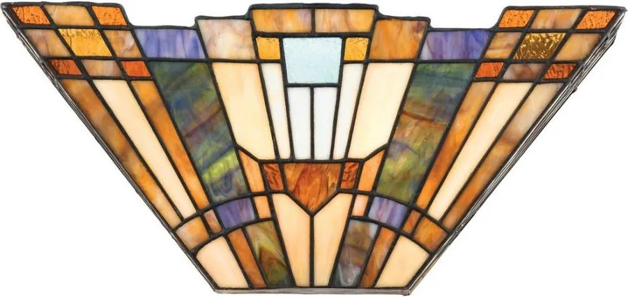 Elstead QZ-INGLENOOK-WU - стенно осветително тяло Tiffany INGLENOOK 2xE14/60W/230V