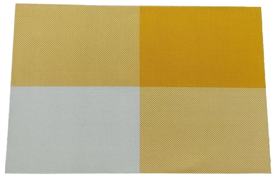 Жълта подложка от пластмаса 2 бр. 30x45 cm Chess - JAHU collections