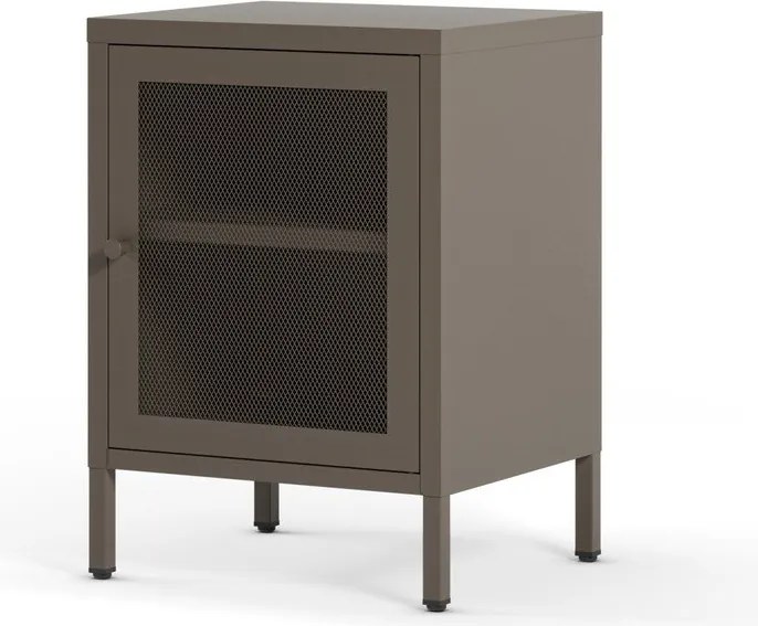 Сиво нощно шкафче Fayna – Marckeric