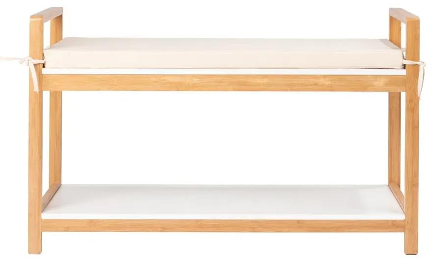 Бамбукова пейка с бяла седалка Finja - Wenko