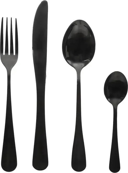 Комплект прибори Secret de Gourmet Shadow, Инокс, 16 части