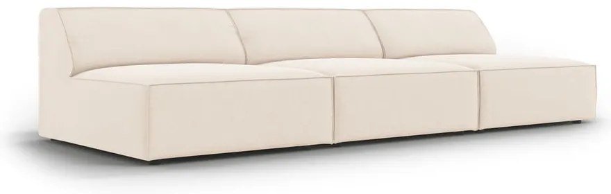 Кремав кадифен диван 240 cm Jodie – Micadoni Home