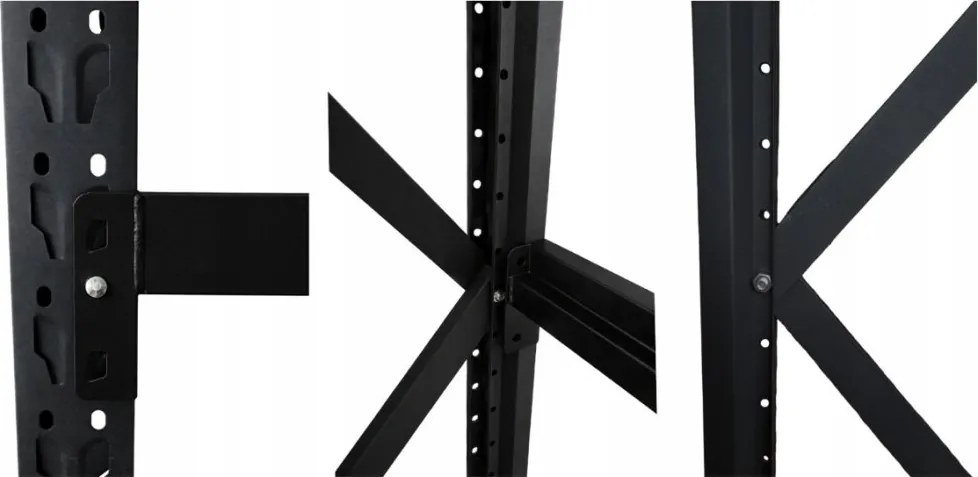 Метален стелаж за склад, гараж и работилница - 800 кг, 4 рафта