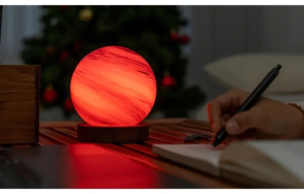 Кафява/в тъмно естествен цвят светлинна декорация с USB ø 12 cm Polar Cloud – Gingko