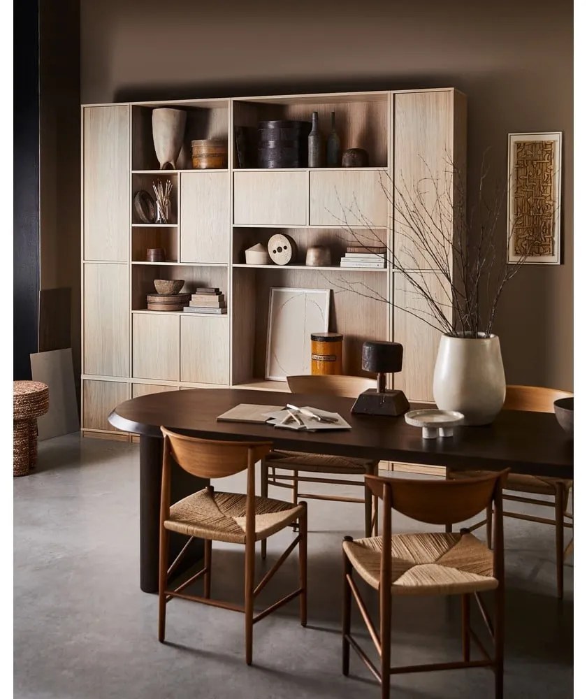 Модулна библиотека от декор от дъб в естествен цвят 120x243 cm Modulair – vtwonen