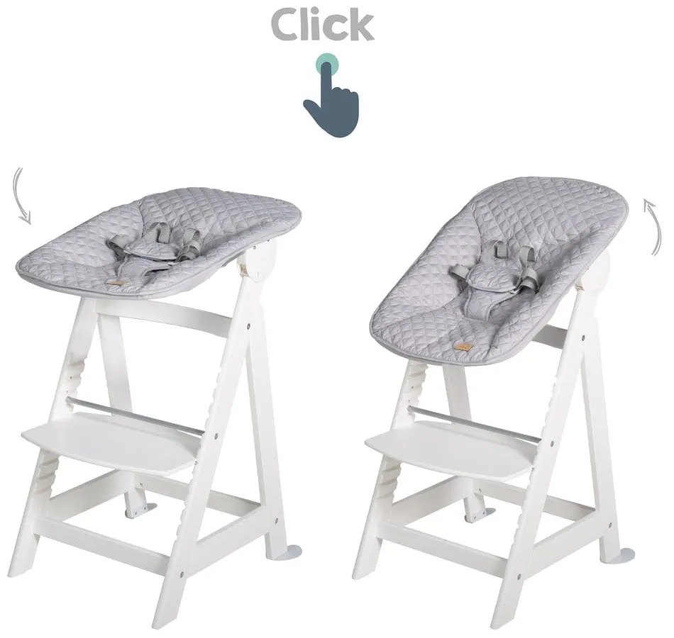 Бял стол за хранене Grow-Along – Roba