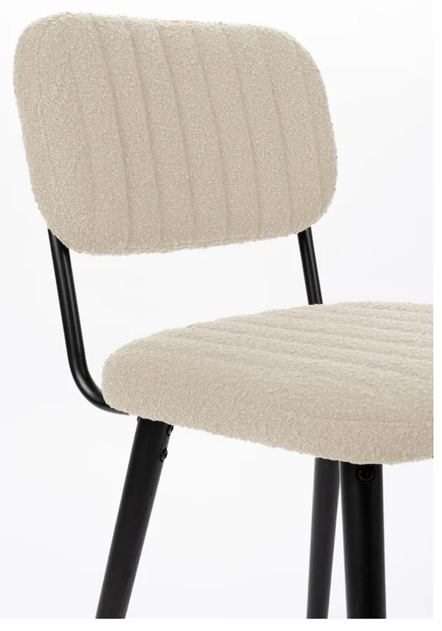 Кремав трапезен стол Jake – White Label