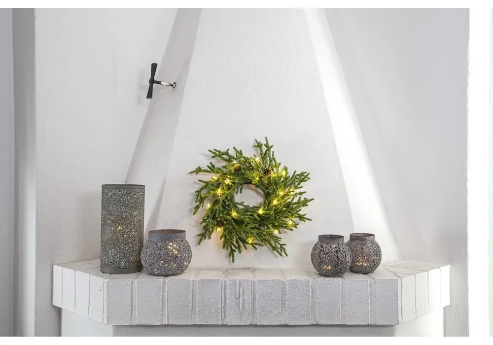 Коледен венец с LED светлина , ø 38 см Lummer - Star Trading