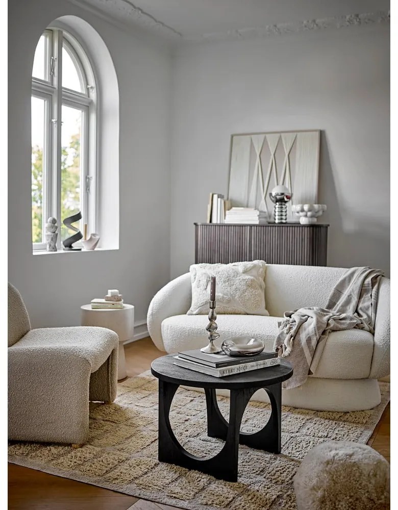 Кремаво кресло от прежда с примки от букле Neel – Bloomingville