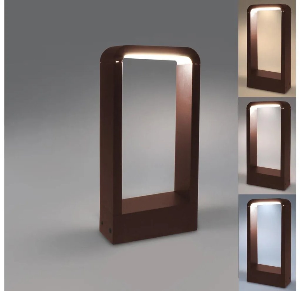 Brilagi - LED външна лампа BARI LED/7W/230V 3000/4000/6000K кафява IP54 30 cm