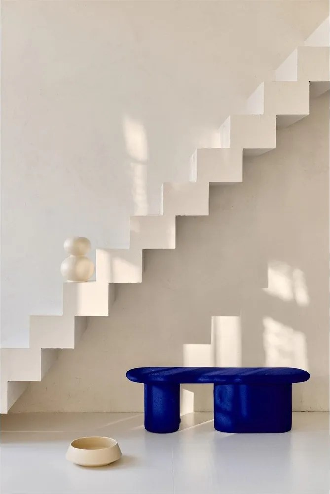 Синя вълнена подплатена пейка Rull – noo.ma