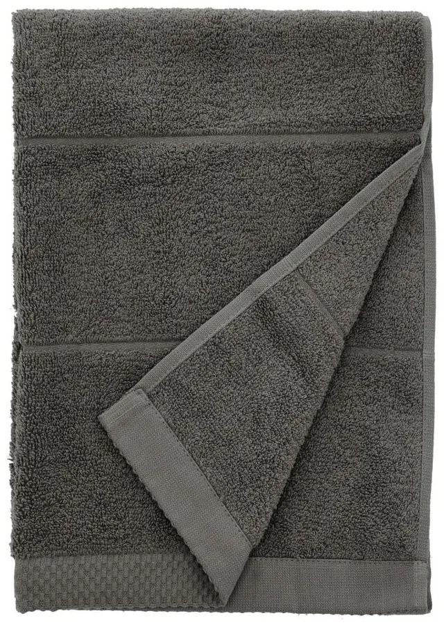 Тъмносива памучна кърпа от тери 50x100 cm Line – Södahl