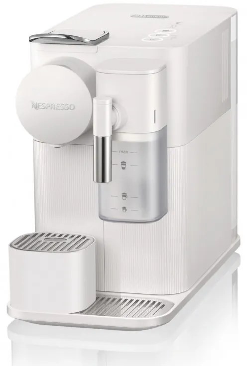 Еспресо машина DeLonghi EN510W, 1450W, 19 bar, 1 л, Nespresso, Автоматично изключване, Бял
