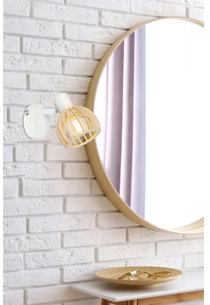 Стенна лампа в бяло-природен цвят ø 10 cm Atarri - Candellux Lighting