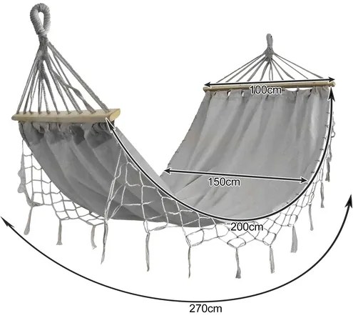 XXL градински хамак 200 x 150 cm