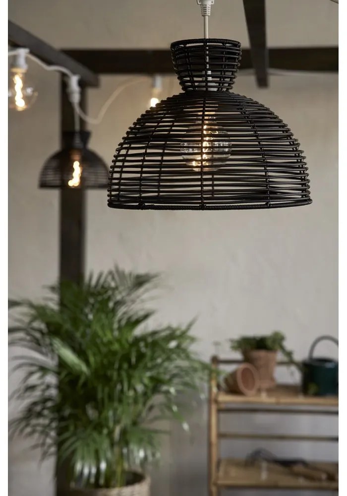 Черен външен абажур за таванно осветление, ø 37,5 cm Runde - Star Trading