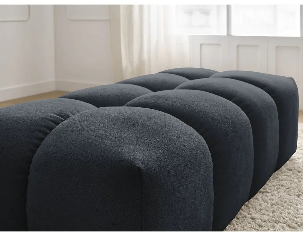 Тъмносиня шенилова табуретка Everest – Bobochic Paris