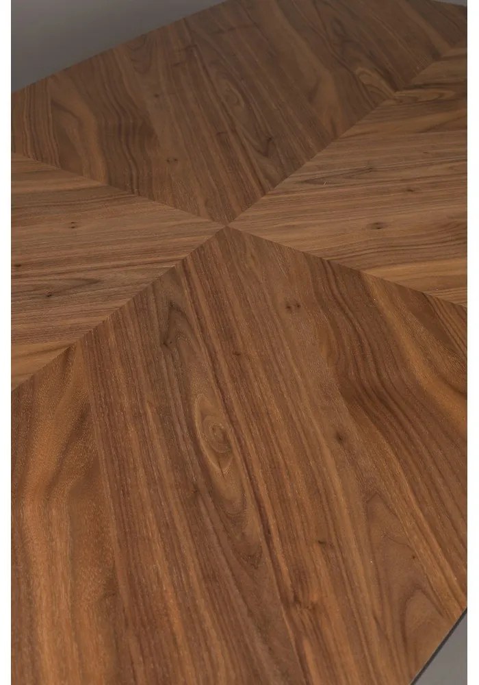 Трапезна маса с орехов плот 90x165 cm Clover - Dutchbone