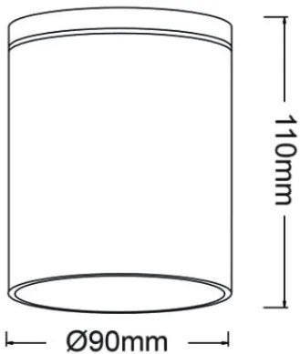 Стенна таванна лампа Lempo GU10 единична лампа-Mauro-Xriso