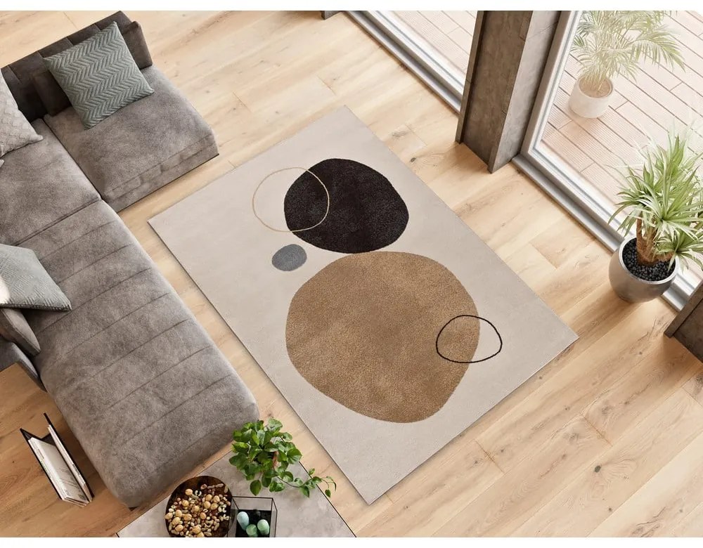 Бежов/кремав килим 140x200 cm Peblinne – Universal