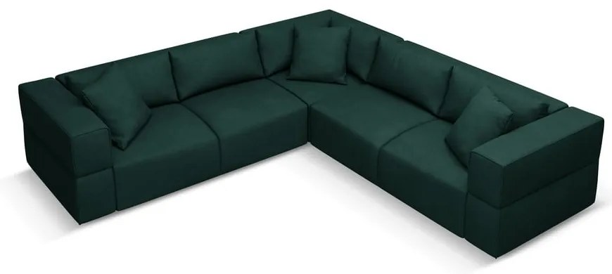 Зелен променлив ъглов диван Esther – Milo Casa