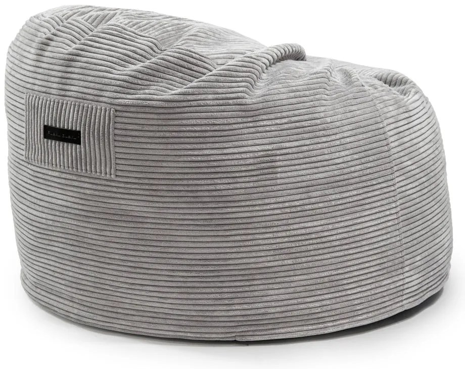 Тъмнокафяв детски пуф от рипсено кадифе Om 85 – SLOWDOWN