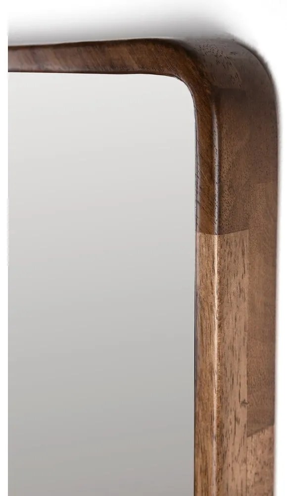 Стенно огледало от масивно дърво 34x120 cm Nyko – White Label