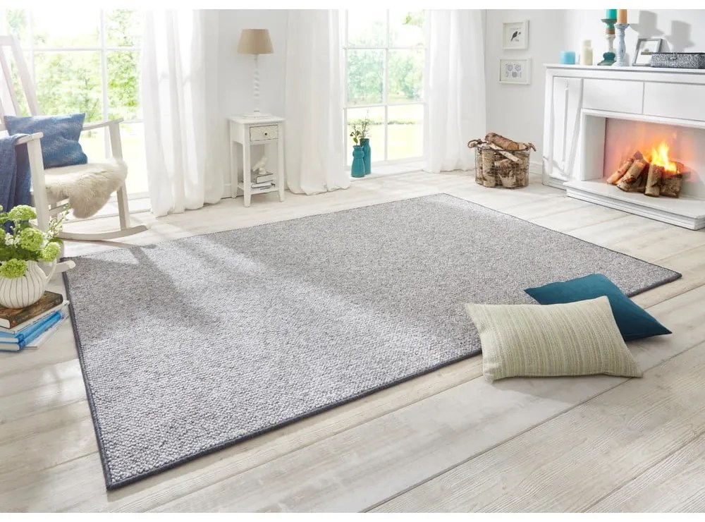 Сив килим 80x150 cm Wolly – BT Carpet