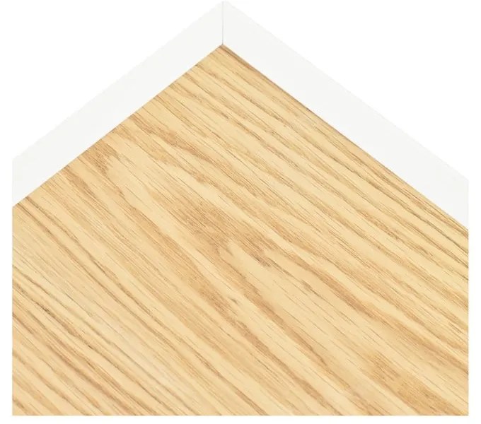 Бяла/естествена маса за телевизор от декор от дъб 180x45 cm Arista – Teulat