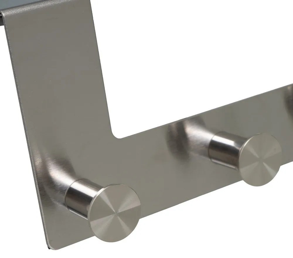 Матово сребро метален стелаж за врата 35 cm – Casa Selección