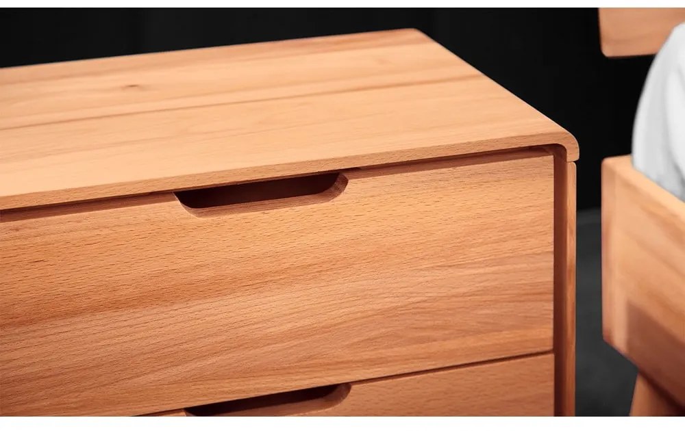 Нощно шкафче от букова дървесина Greg - The Beds