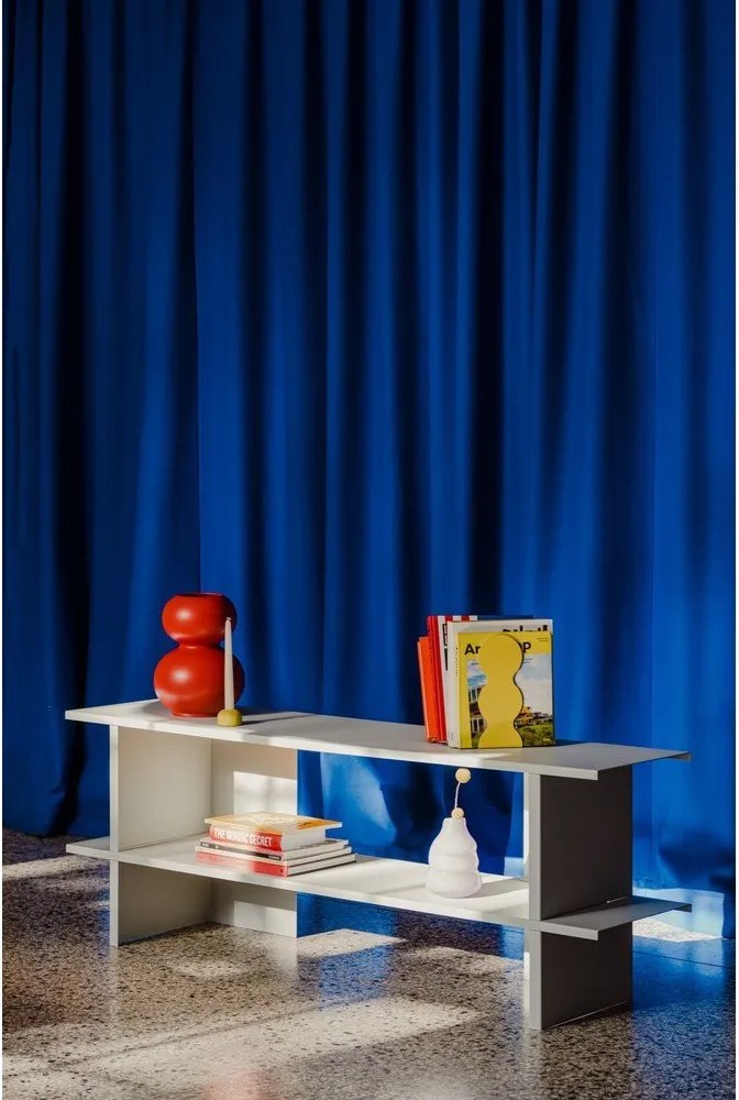 Светлосив метален стелаж 160x57x37 cm Hes – noo.ma