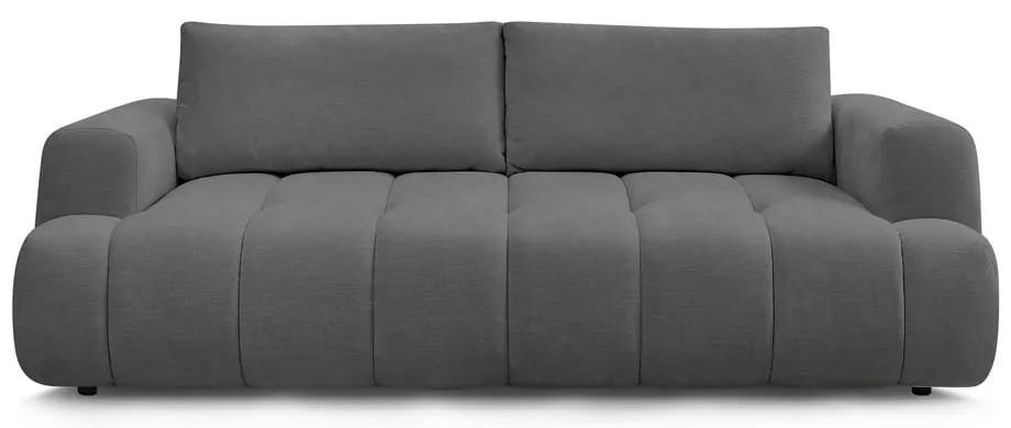 Тъмносив сгъваем/с място за съхранение диван 251 cm Fuji – Bobochic Paris